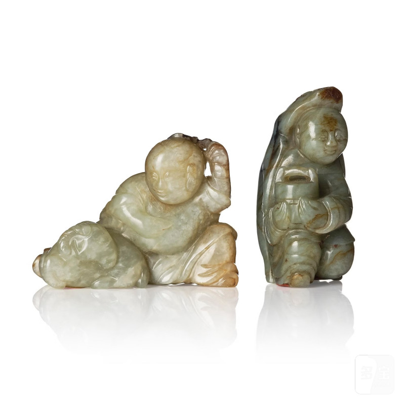 Two stone carvings, - 图1